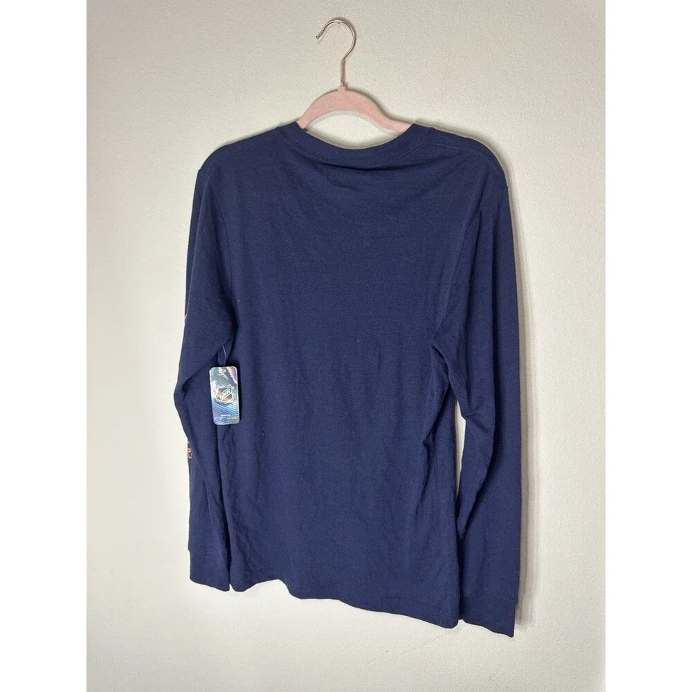 St. Louis Blues NHL Long Sleeve Shirt Blue Size S Officially Licensed
